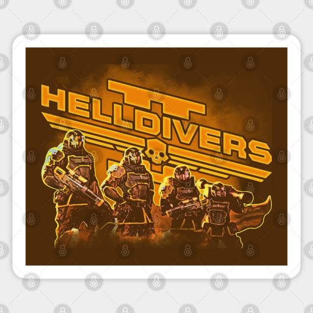 Helldivers Sticker by scribblejuice